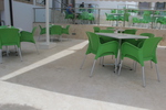 Столове зелени, произведени от пластмаса, различни модели